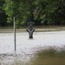 Hochwasser an der Fontäne