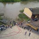 Hochwasser in Halle am MMZ